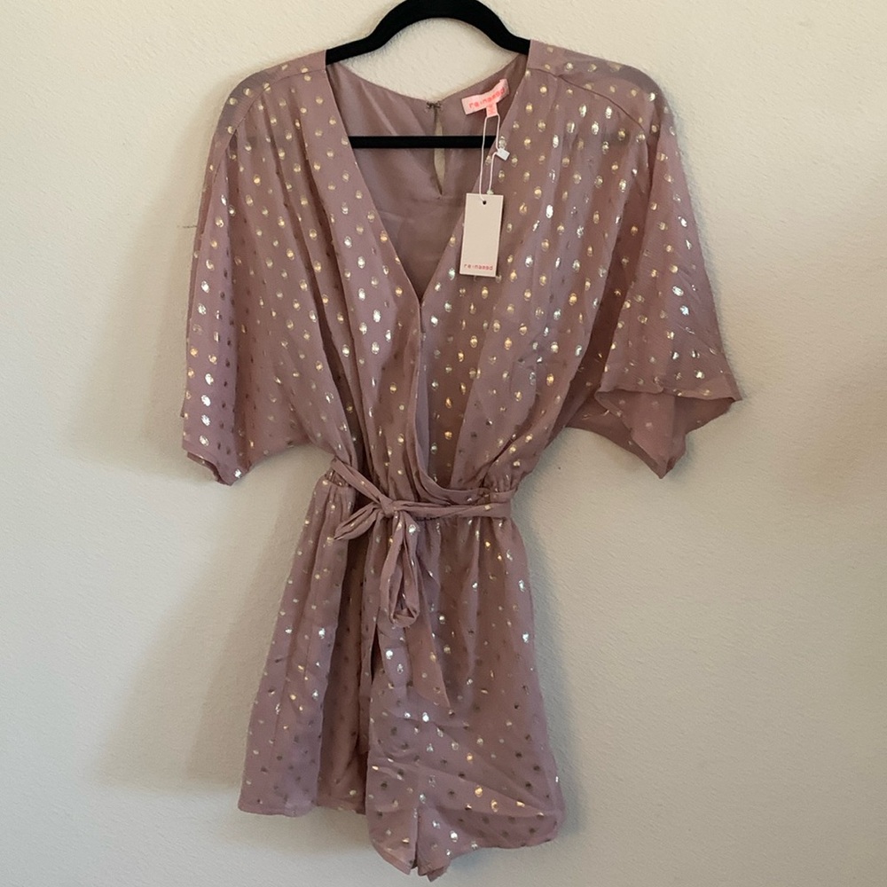 Mauve and gold Romper